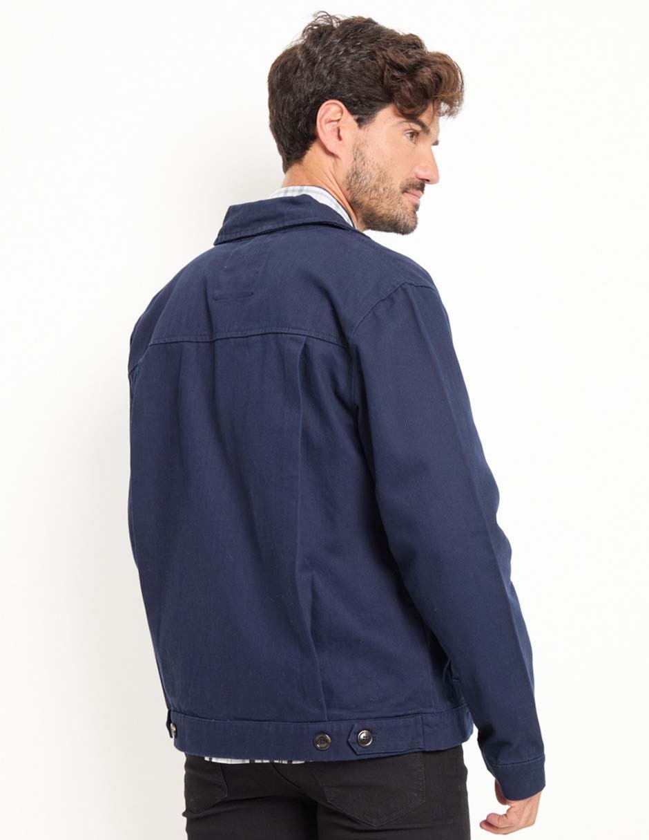 Chamarra casual con bolsillos para hombre 2