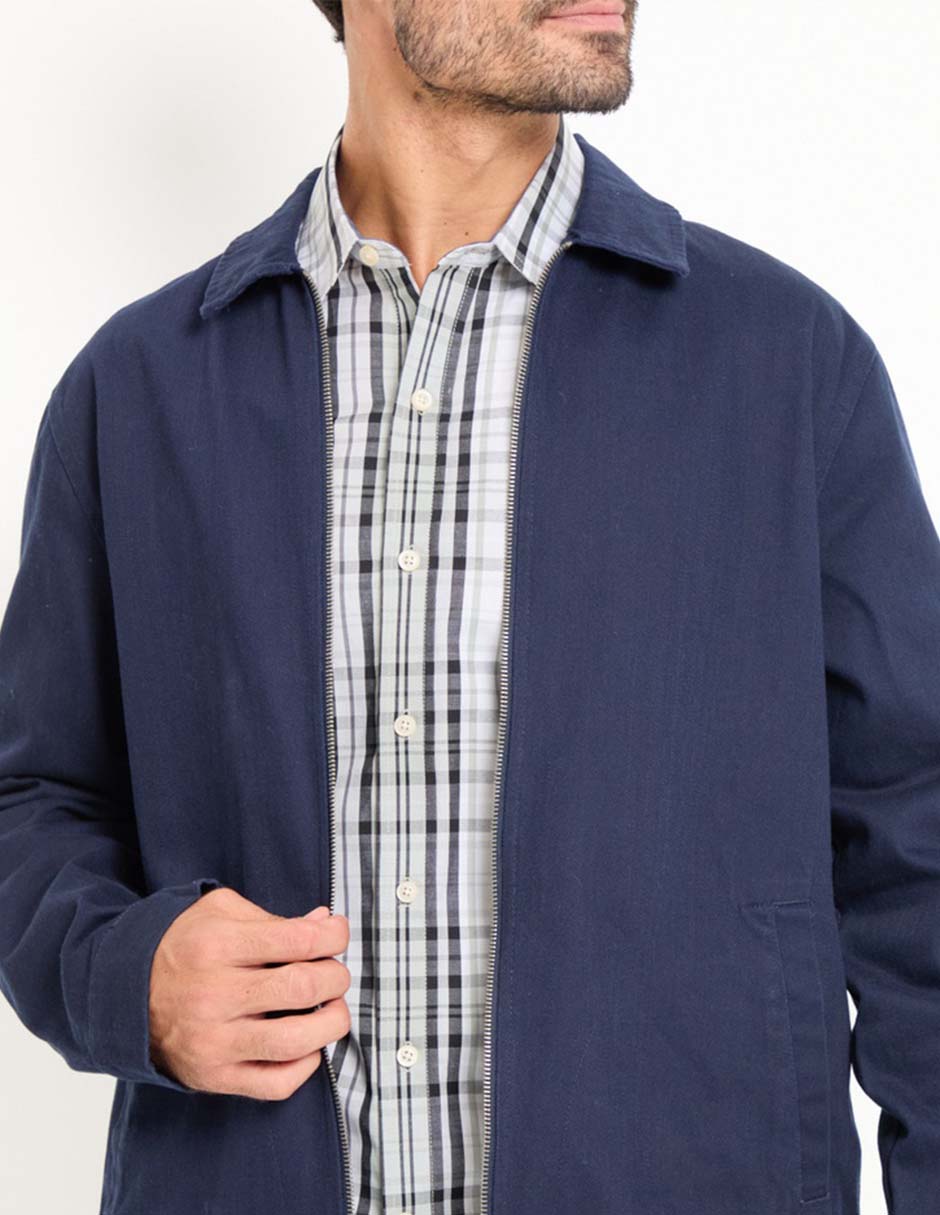 Chamarra casual con bolsillos para hombre 4
