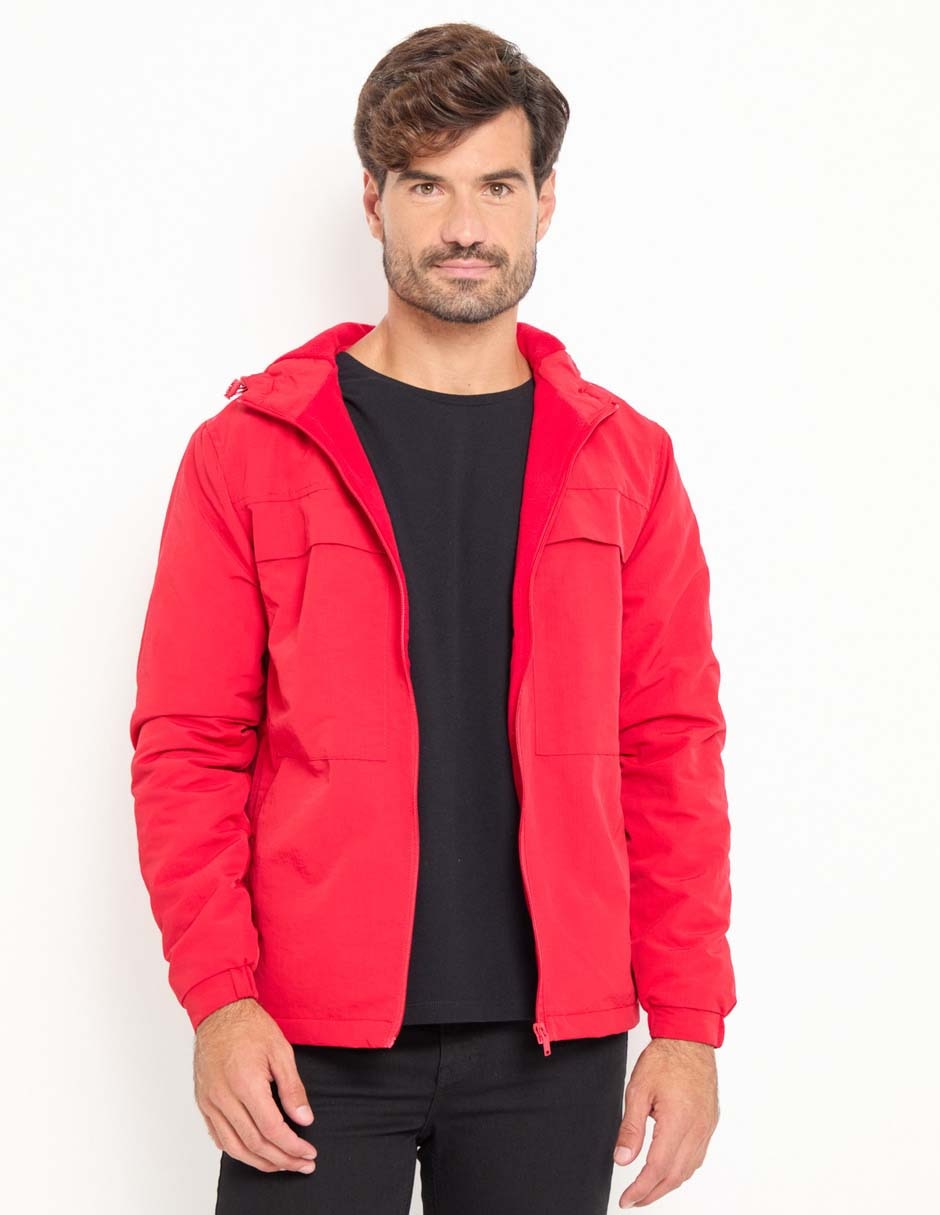Chamarra casual con bolsillos para hombre 1