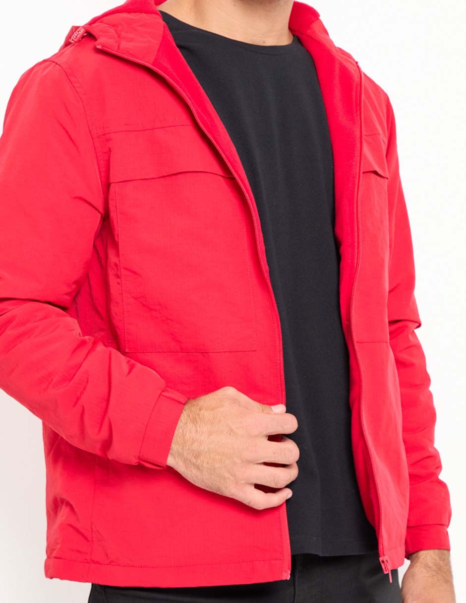 Chamarra casual con bolsillos para hombre 4