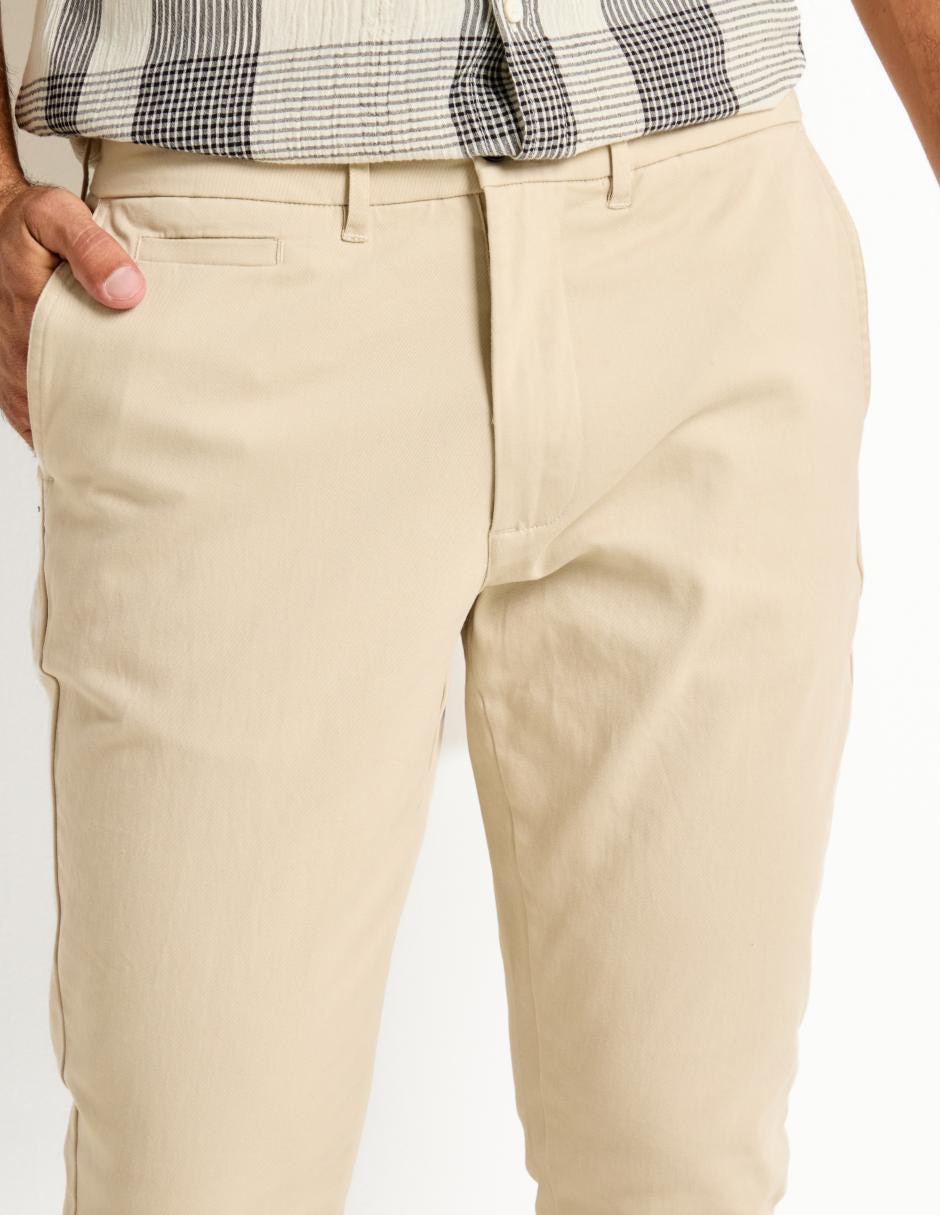Pantalón chino slim de algodón para hombre 4