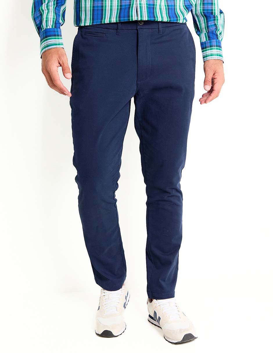 Pantalón chino slim de algodón para hombre Pantalón chino slim de algodón para hombre
