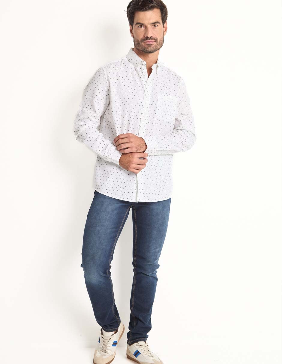 Camisa casual manga larga para hombre 3