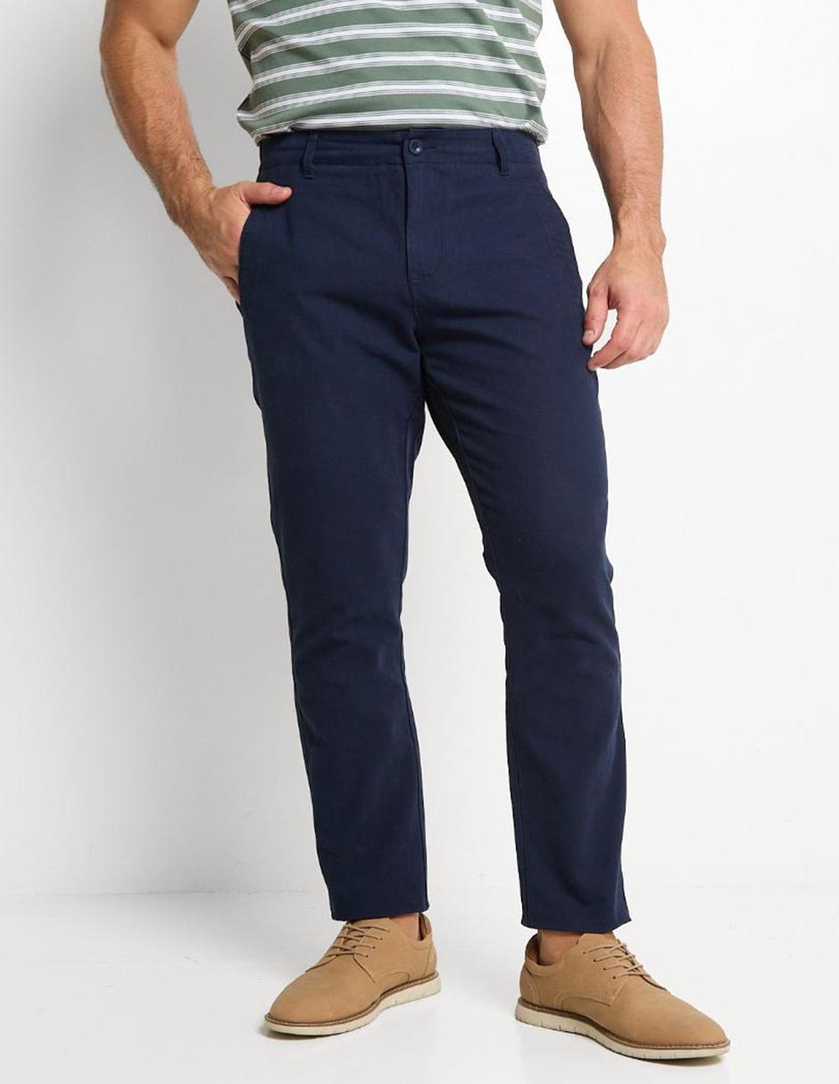 Pantalón slim de algodón para hombre