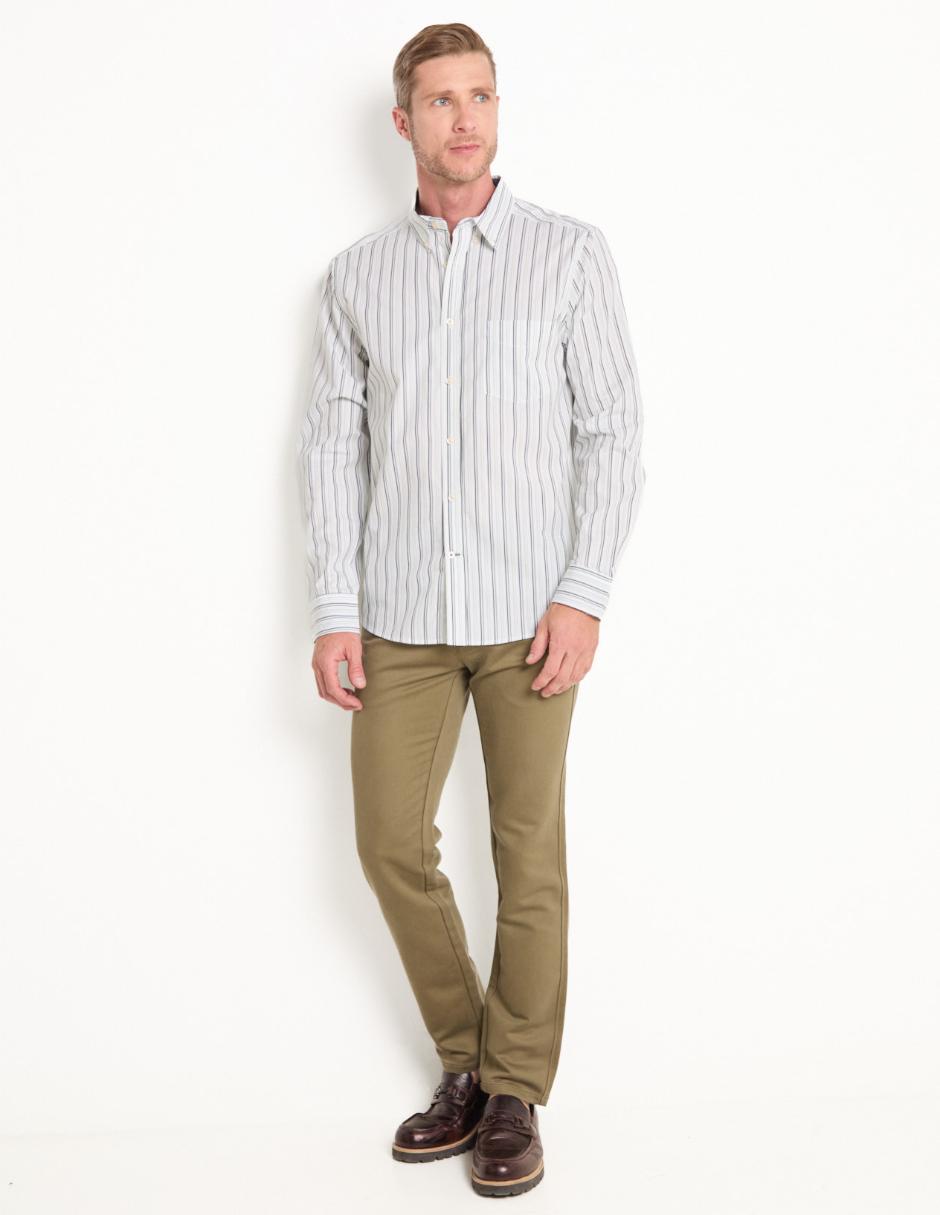 Camisa casual de algodón manga larga para hombre 3