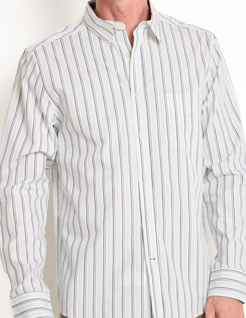 Camisa casual de algodón manga larga para hombre 4