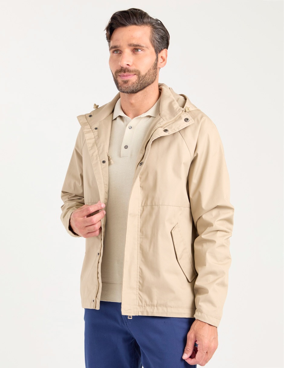 Chamarra parka con bolsillos para hombre 1