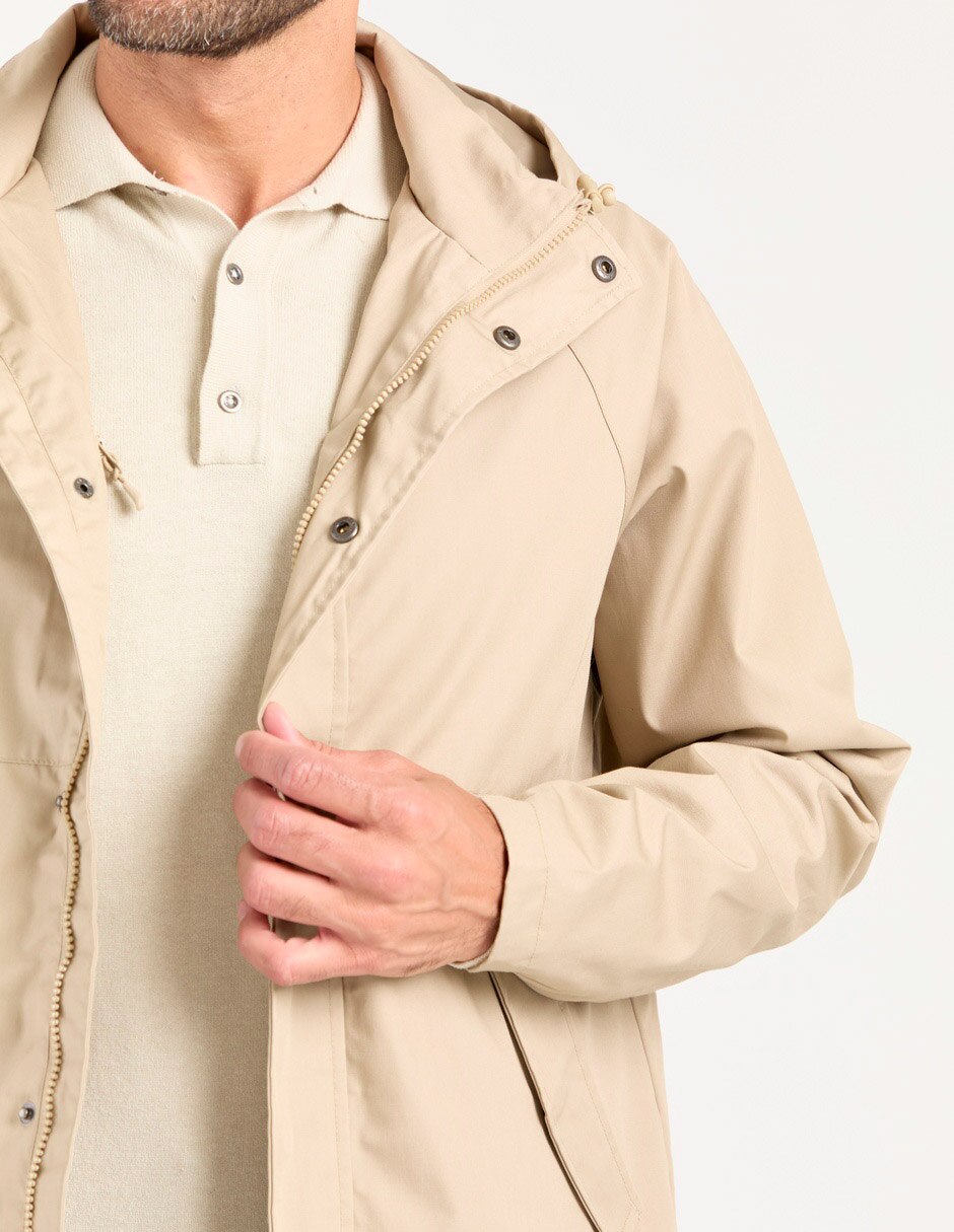Chamarra parka con bolsillos para hombre 4