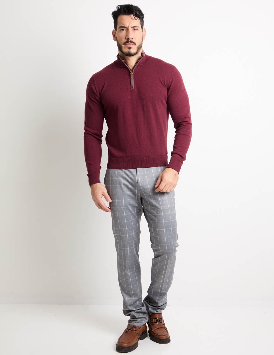 Suéter cuello con cierre para hombre 3
