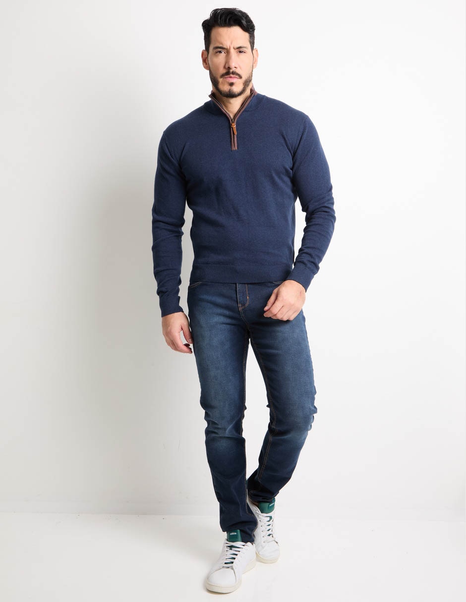 Suéter Weekend cuello con cierre para hombre