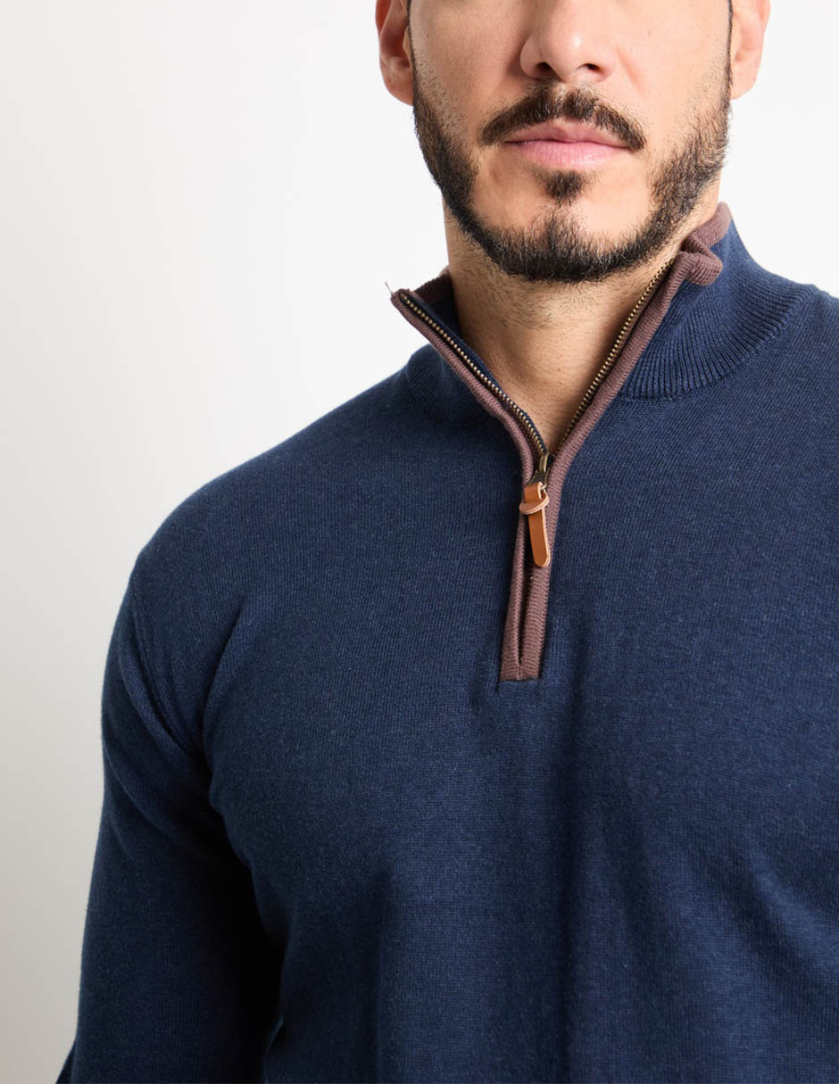 Suéter Weekend cuello con cierre para hombre