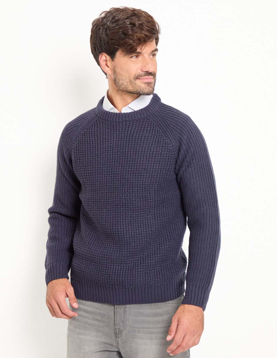 Suéter cuello redondo para hombre