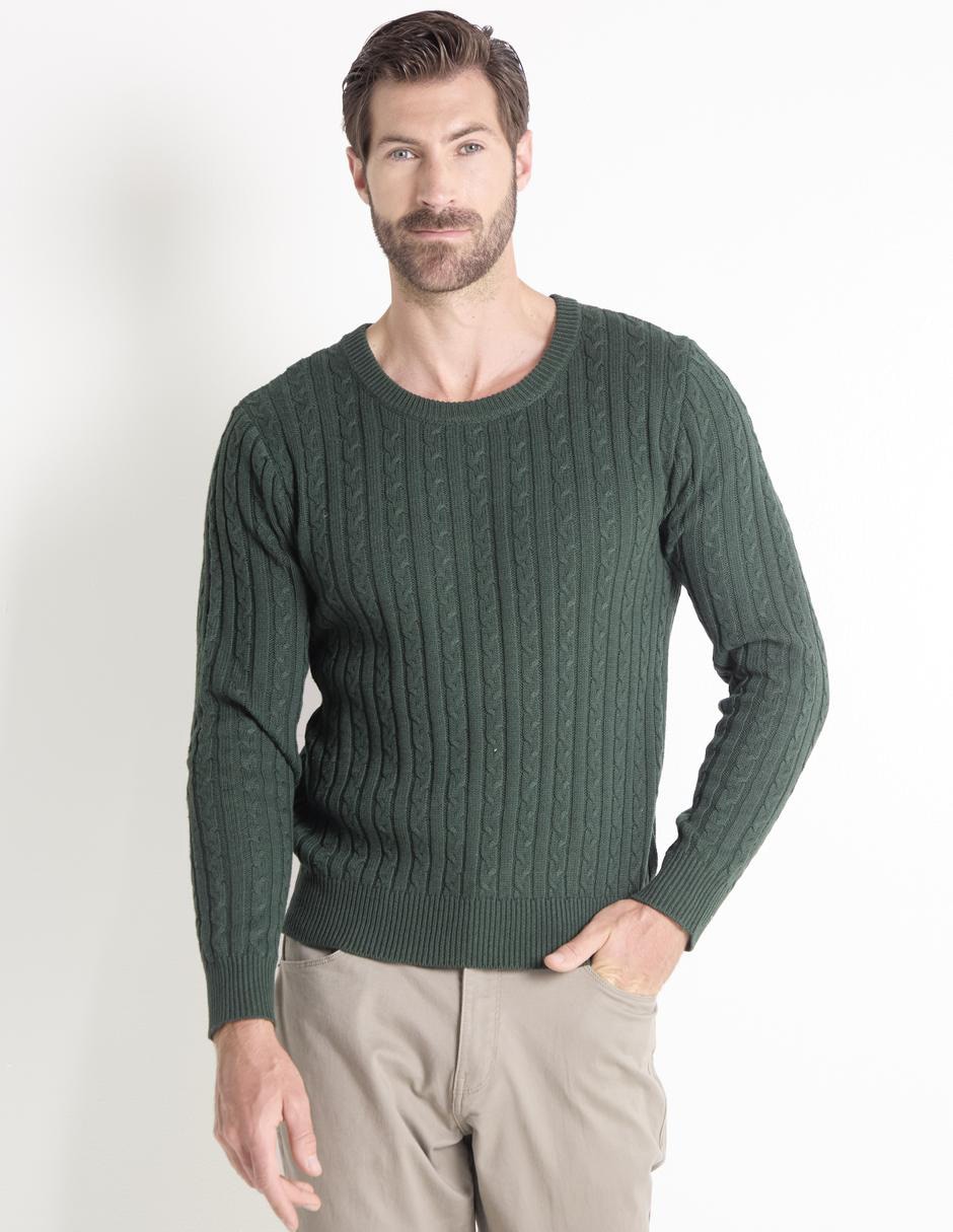 Suéter cuello redondo para hombre 1
