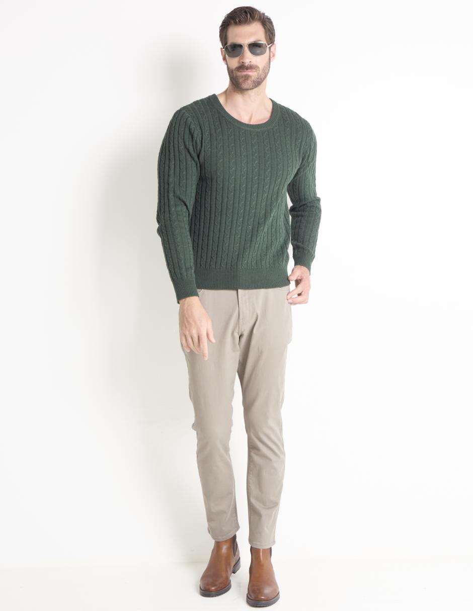 Suéter cuello redondo para hombre 3