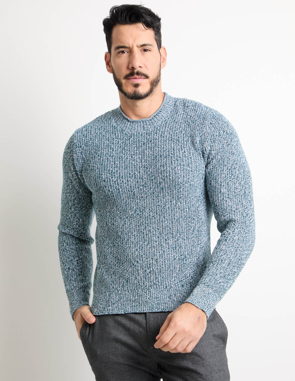 Suéter cuello redondo para hombre