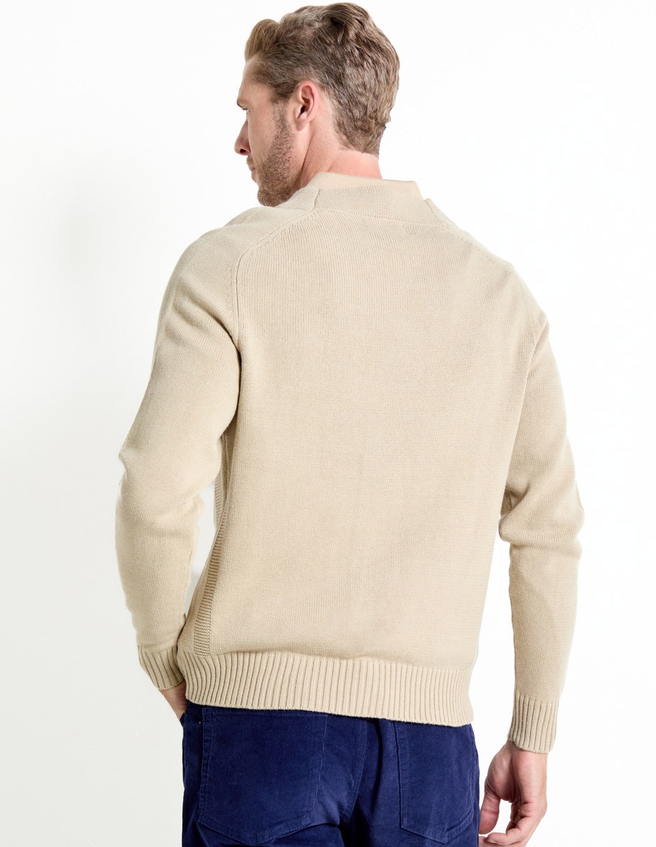 Suéter cuello V para hombre 2