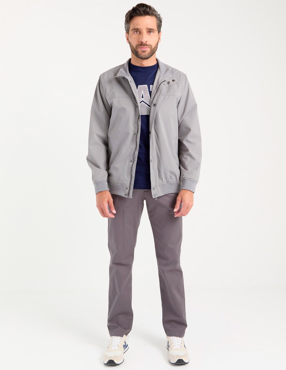 CHAMARRA WEEKEND, M, GRIS LISO ROMPEVIE
