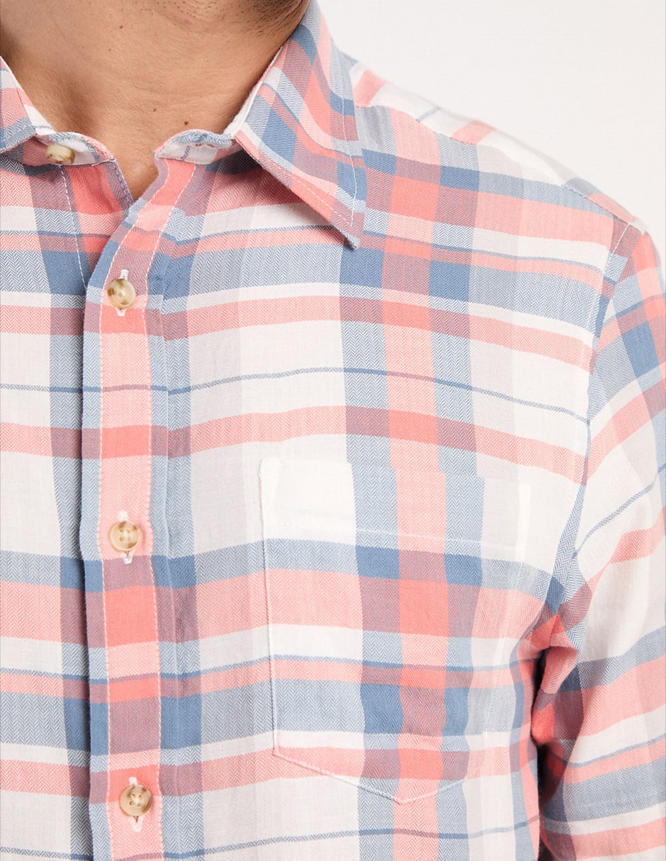 Camisa casual de algodón manga larga para hombre 4