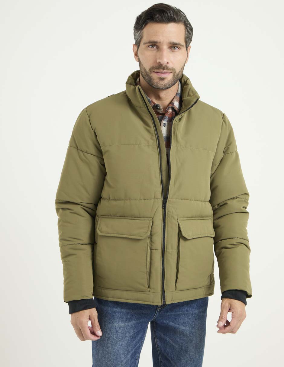 Chamarra acolchada capitonada para hombre 1