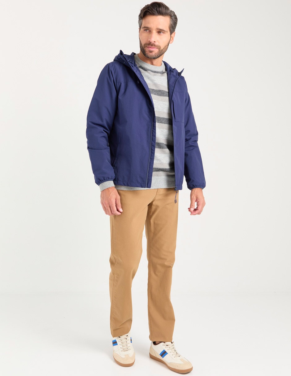 Chamarra parka con capucha para hombre 3