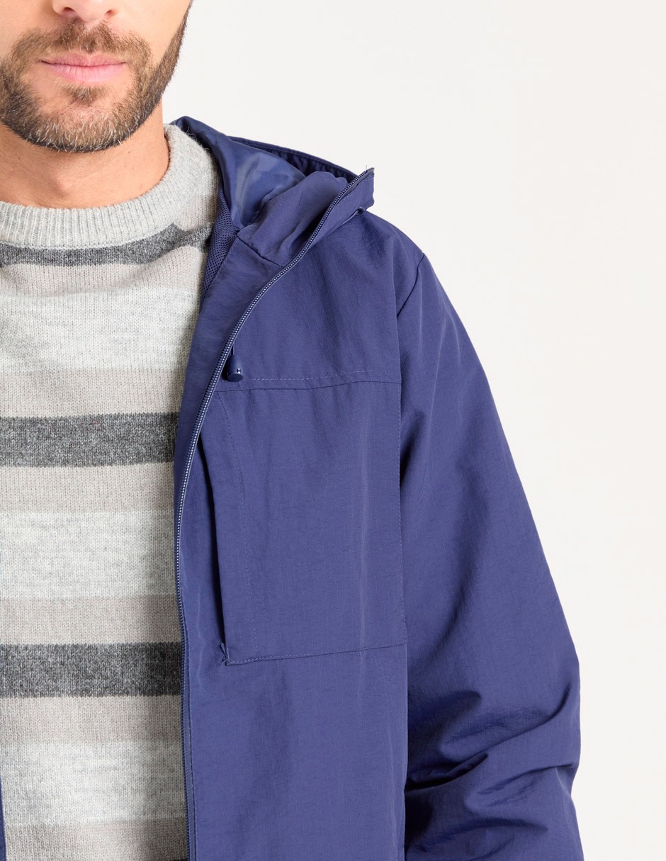 Chamarra parka con capucha para hombre 4