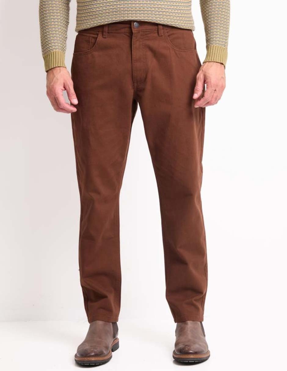 Pantalón regular de algodón para hombre 1