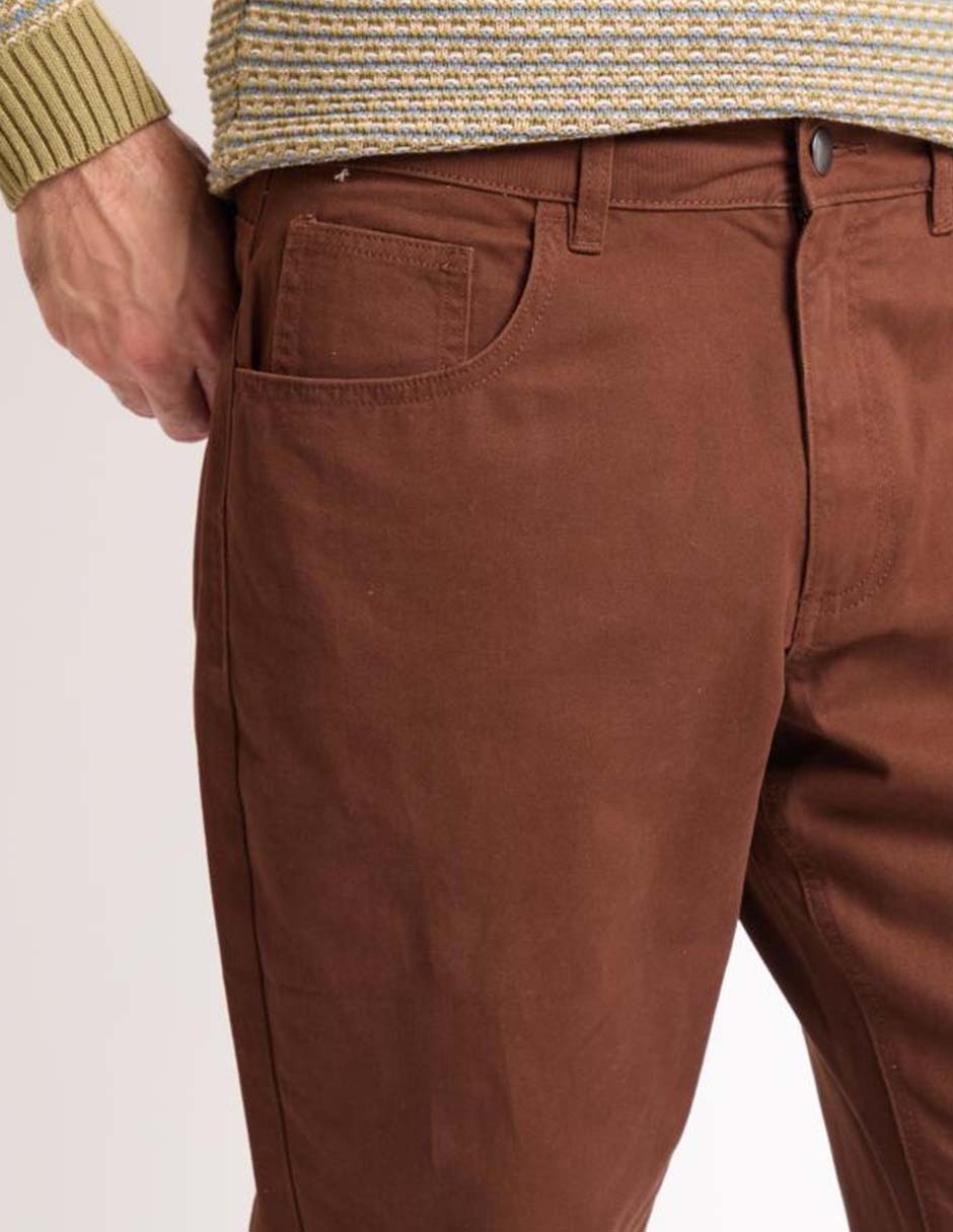 Pantalón regular de algodón para hombre 4