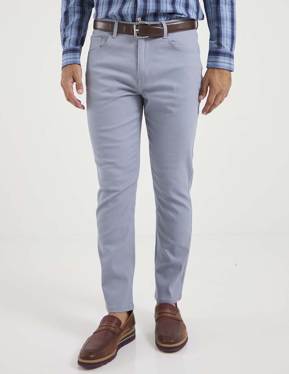 Pantalón slim de algodón para hombre