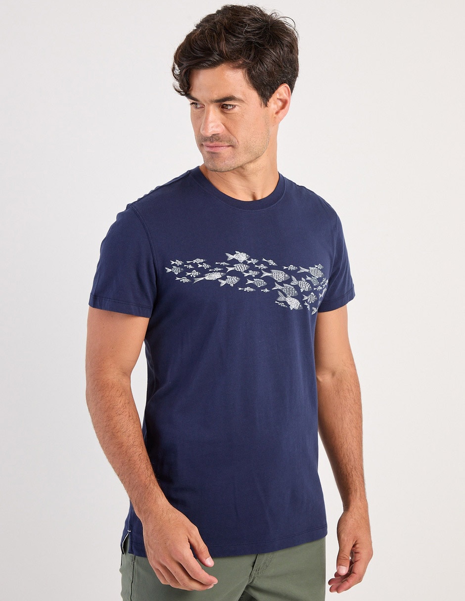 Playera cuello redondo para hombre