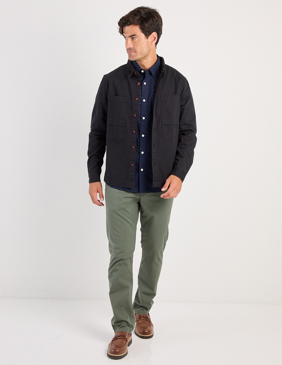 Chamarra demin de mezclilla con bolsillos para hombre 3