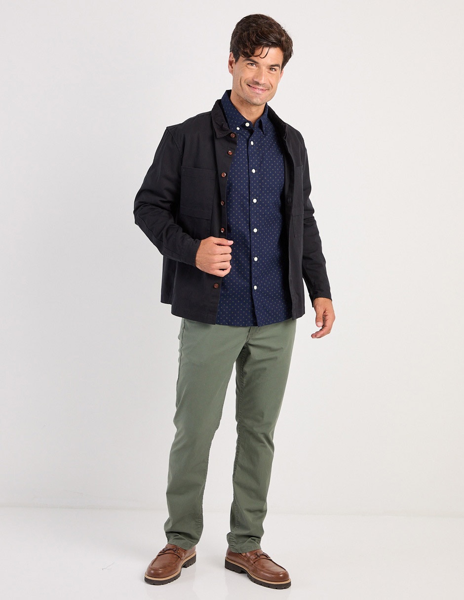 Camisa casual de algodón manga larga para hombre 3