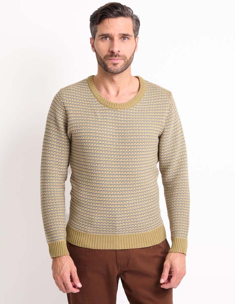 Suéter cuello redondo para hombre 1