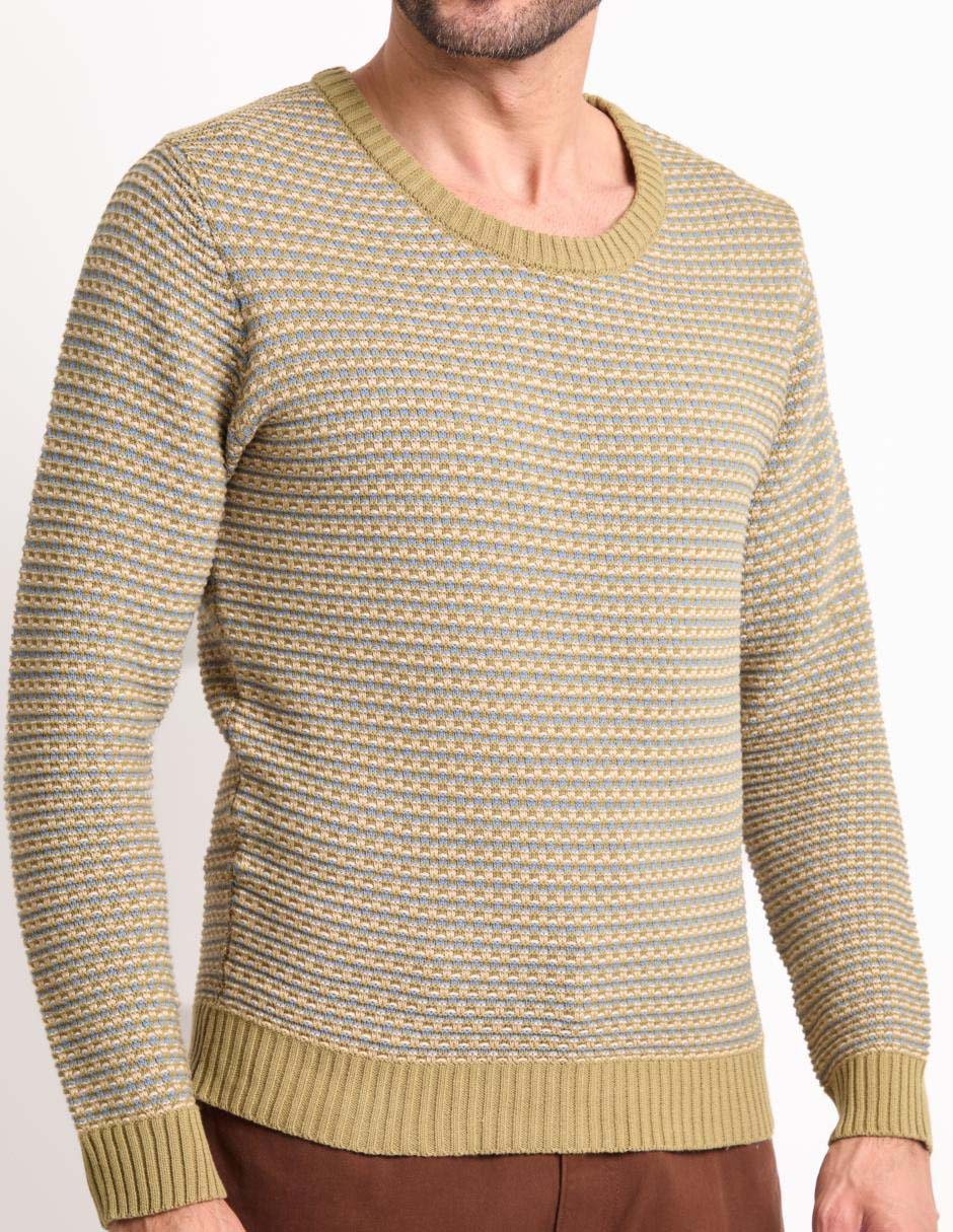 Suéter cuello redondo para hombre 4