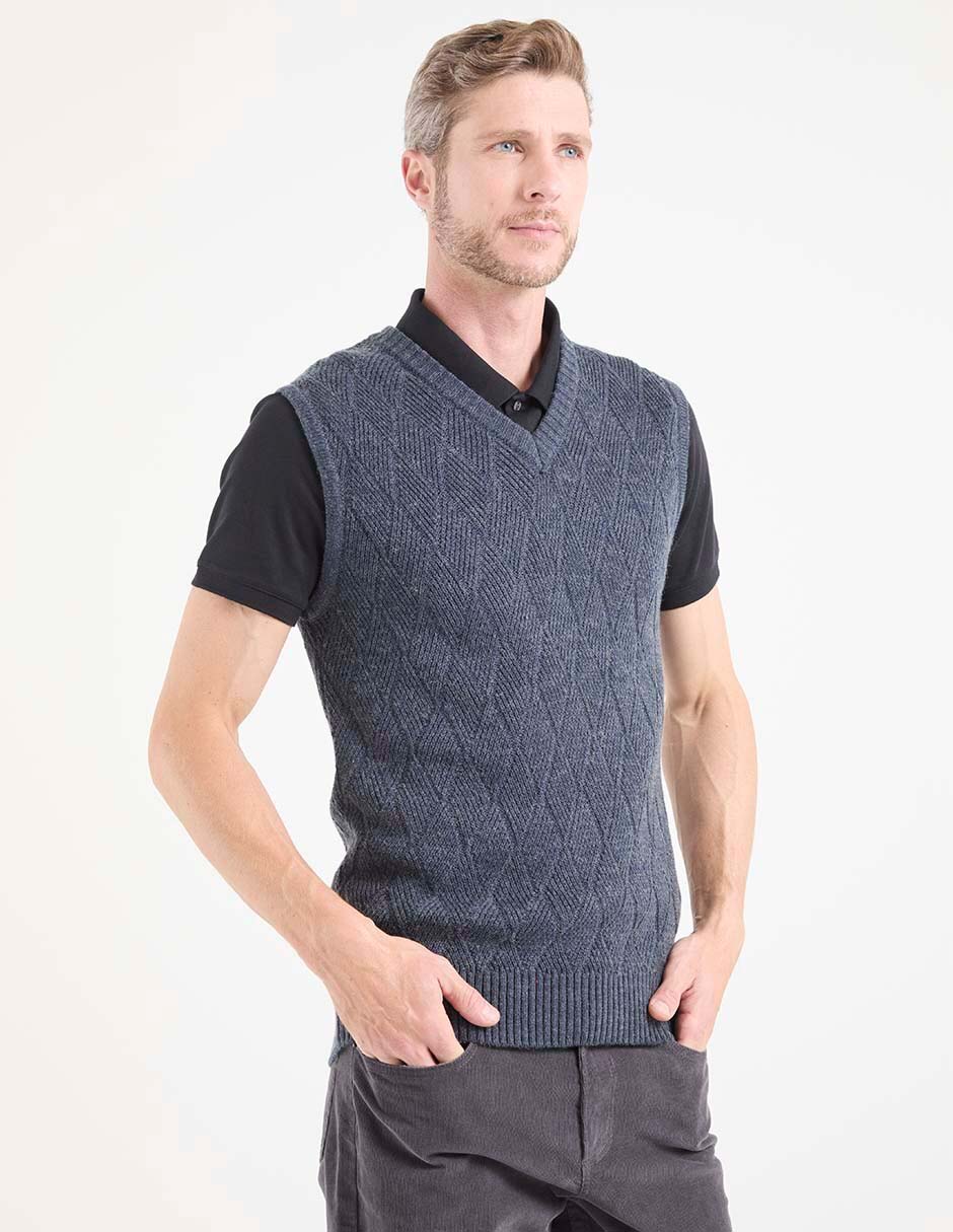 Chaleco tejido para hombre