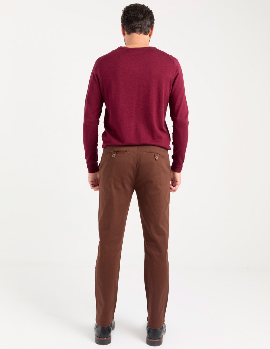 PANTALON CHINO WEEKE, 34, CAFÉ TOSTADO