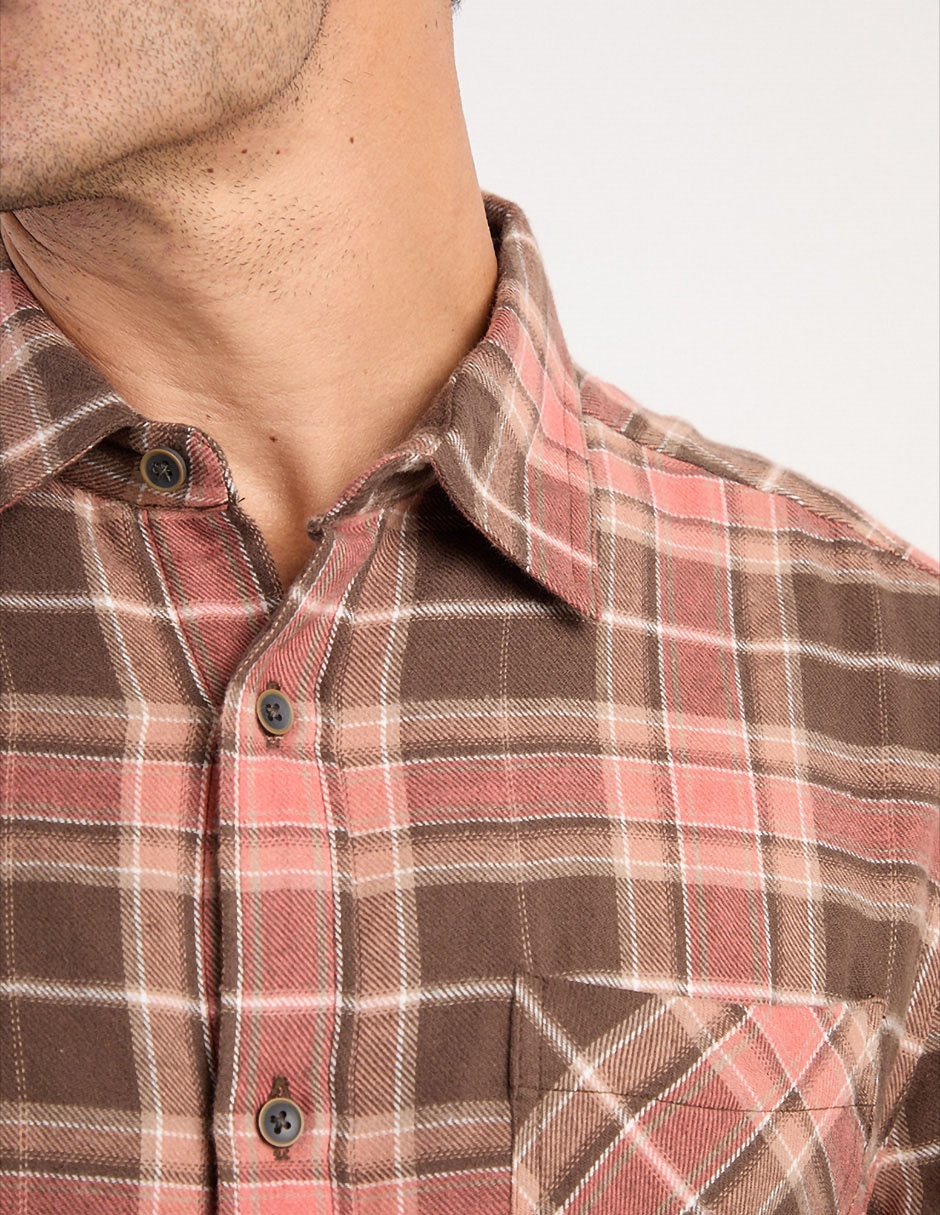 Camisa casual de algodón manga larga para hombre 4