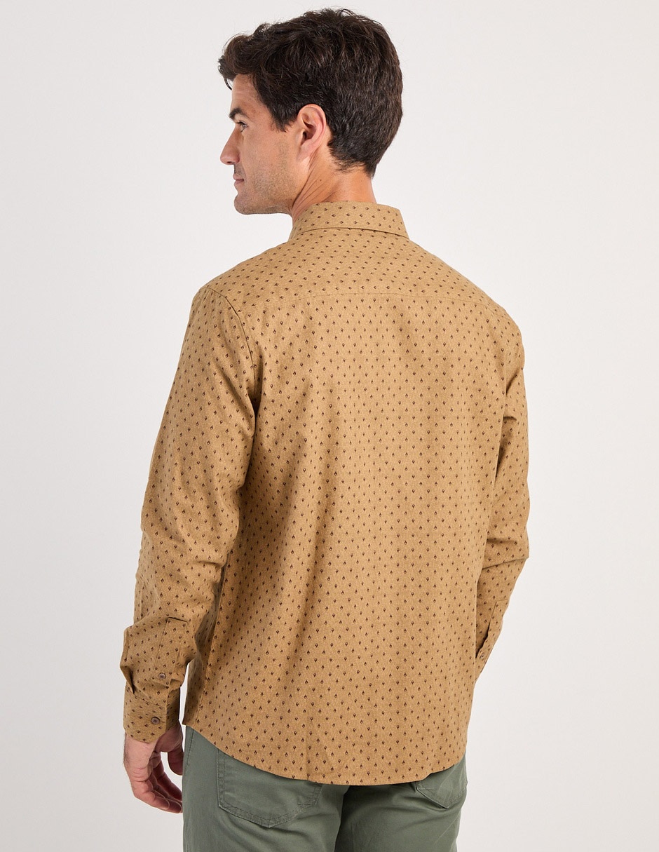 Camisa casual de algodón manga larga para hombre 2