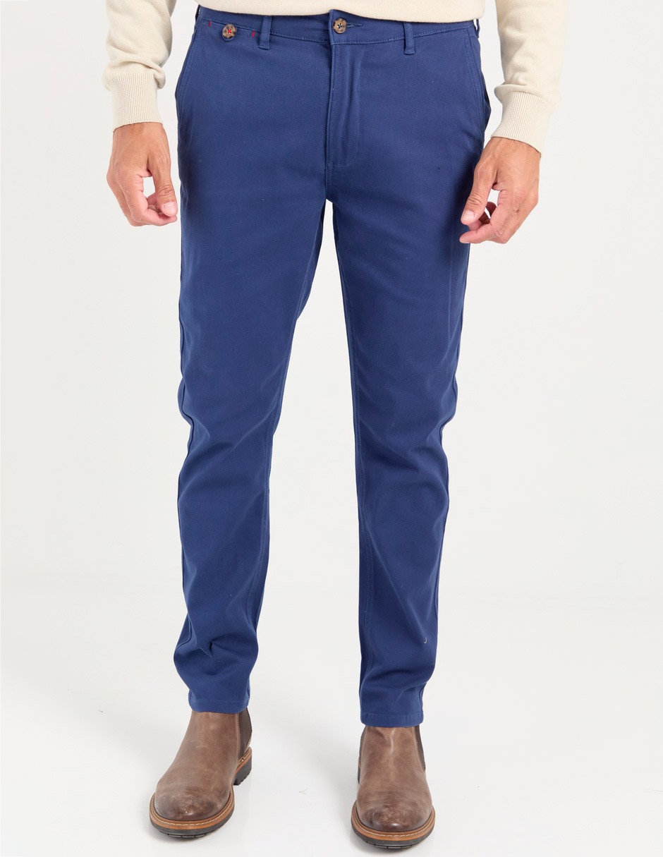 Pantalón slim de algodón para hombre Pantalón slim de algodón para hombre