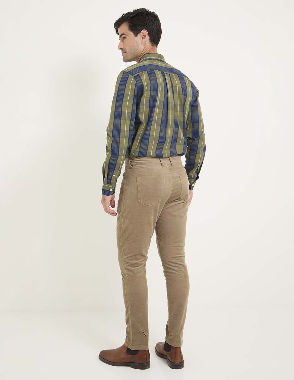 Pantalón slim de algodón para hombre 2