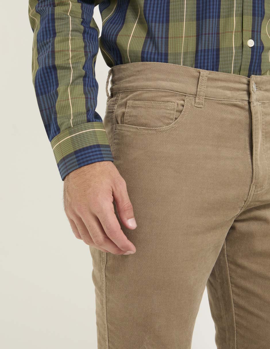 Pantalón slim de algodón para hombre 4