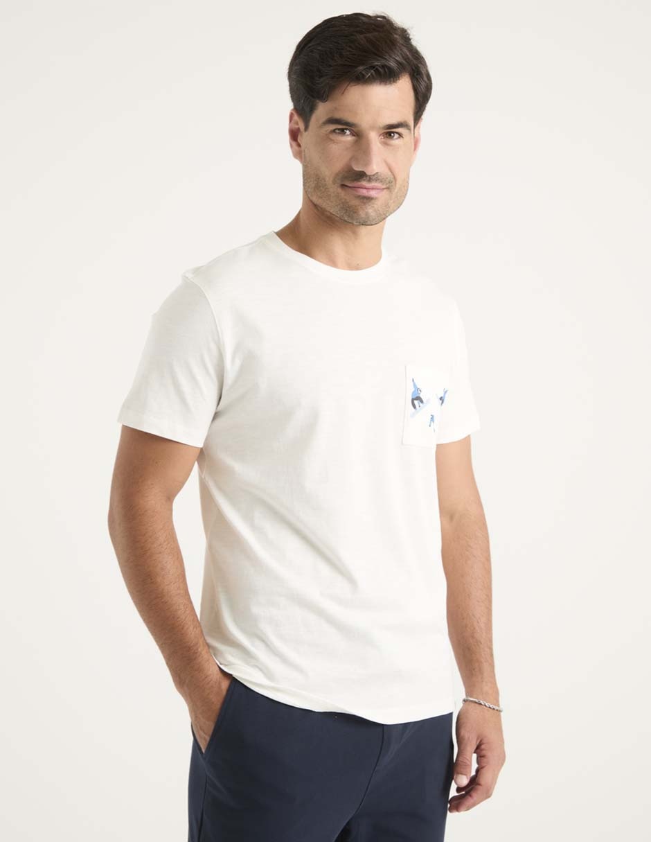 Playera cuello redondo para hombre
