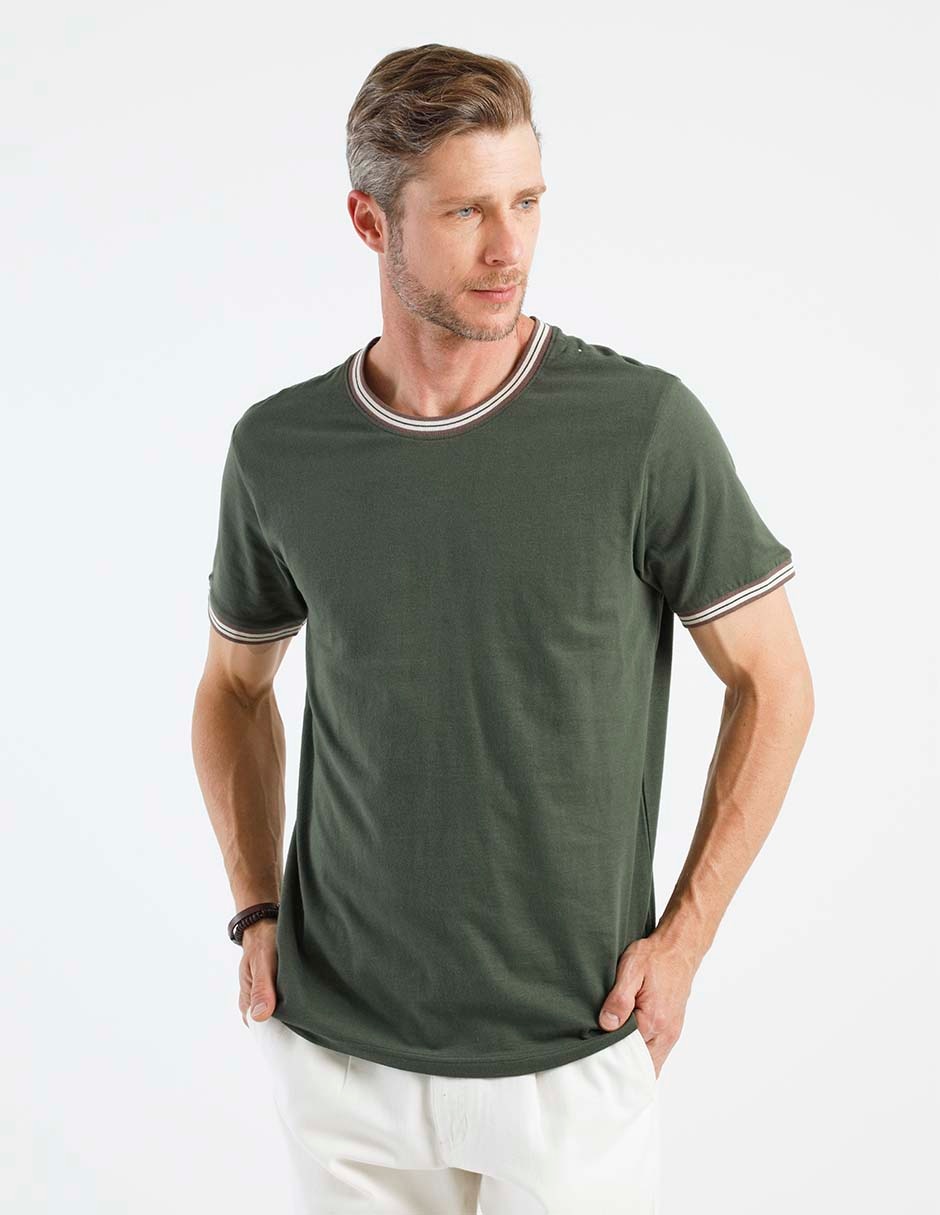 Playera cuello redondo para hombre Playera cuello redondo para hombre