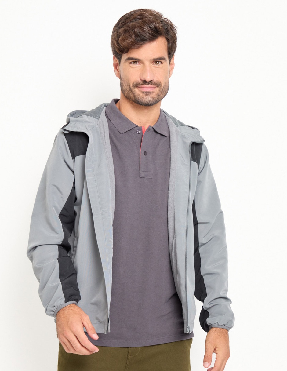 Chamarra casual con bolsillos para hombre Chamarra casual con bolsillos para hombre