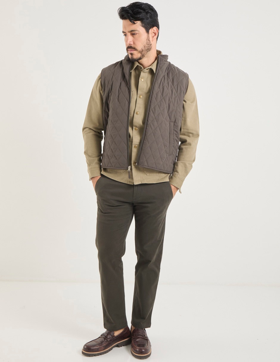 Chamarra casual de mezclilla con bolsillos para hombre 3
