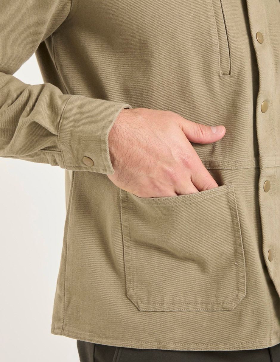 Chamarra casual de mezclilla con bolsillos para hombre 6
