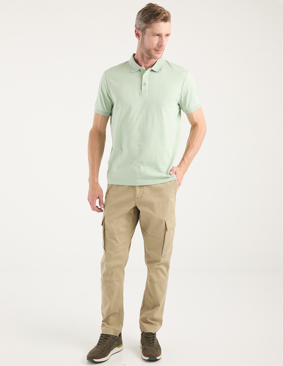 Pantalón cargo recto de algodón para hombre 3