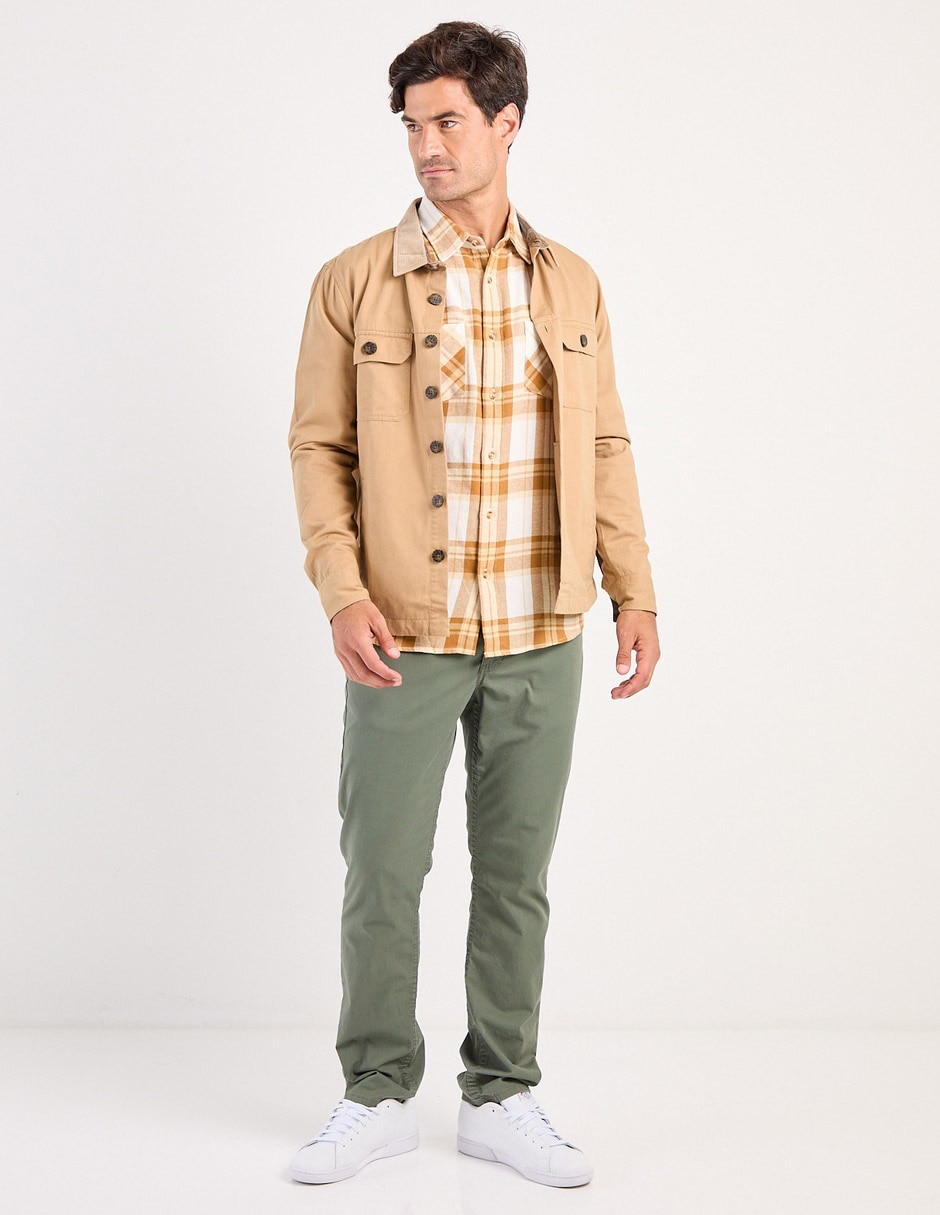 Camisa casual de algodón manga larga para hombre 3