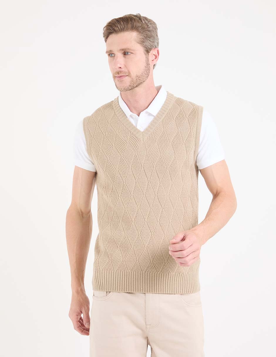 Chaleco tejido para hombre 1