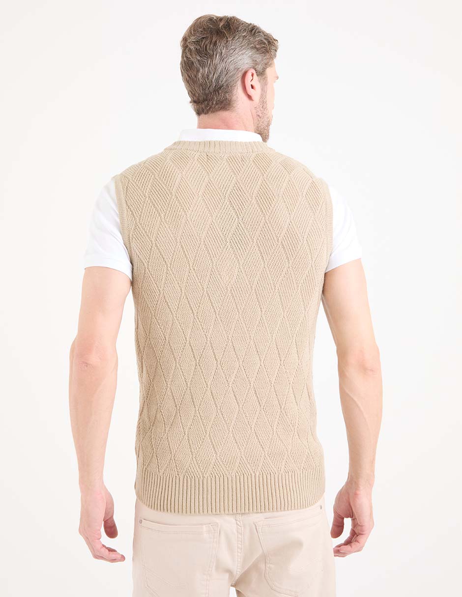 Chaleco tejido para hombre 2