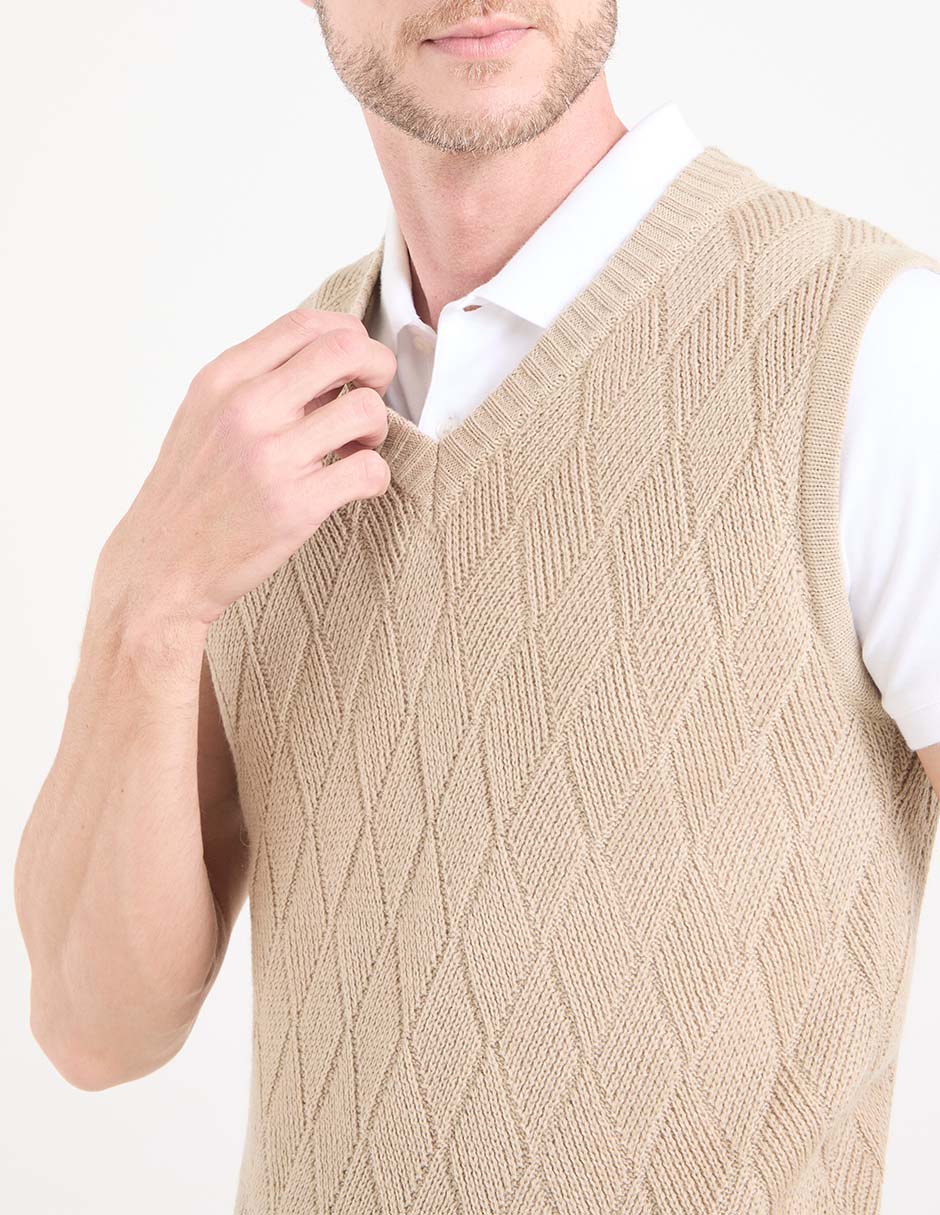 Chaleco tejido para hombre 4